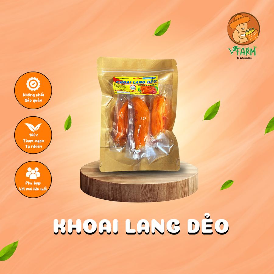 Khoai lang mật sấy dẻo đặc sản Đà Lạt  (400G)   1