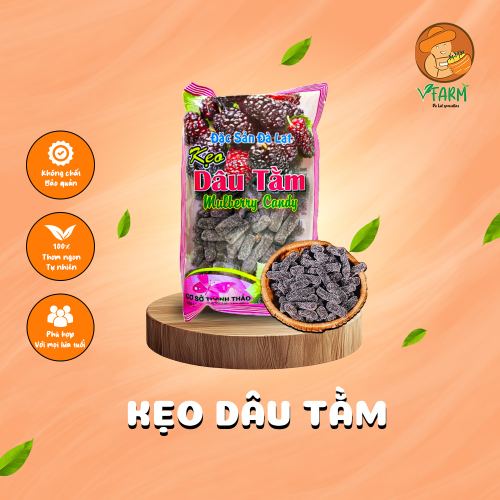 Kẹo dâu tằm đặc sản Đà Lạt (200G) 