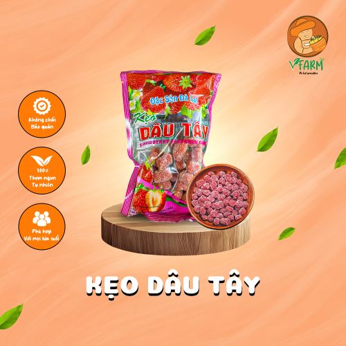 Kẹo dâu tây đặc sản Đà Lạt (200G)